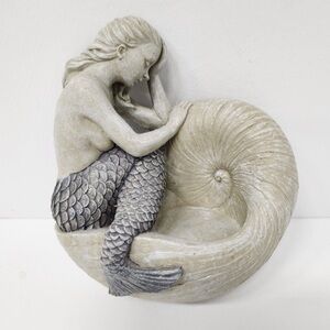 TOSCANO mermaid wall candle holder